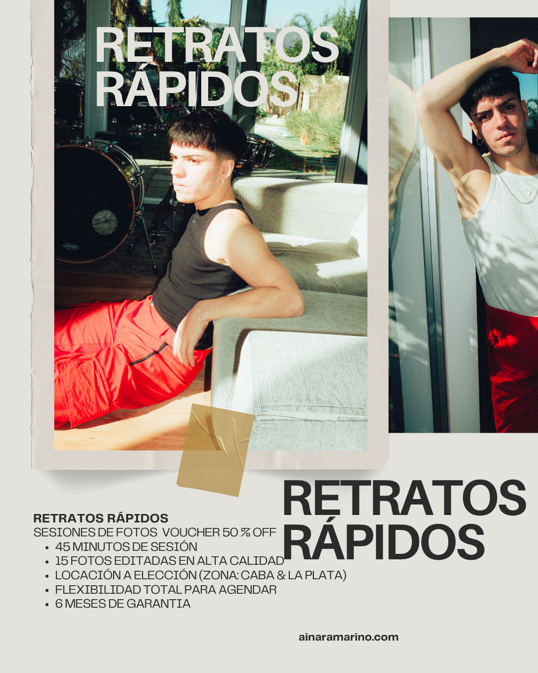 RETRATOS RÁPIDOS – PREVENTA ESPECIAL
