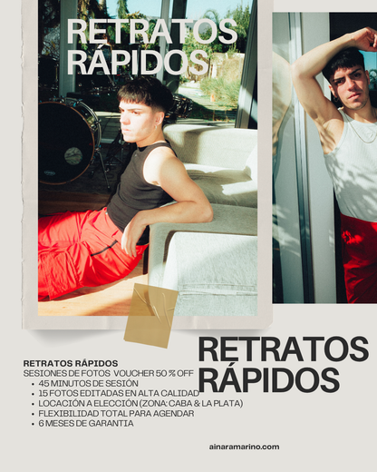 RETRATOS RÁPIDOS – PREVENTA ESPECIAL